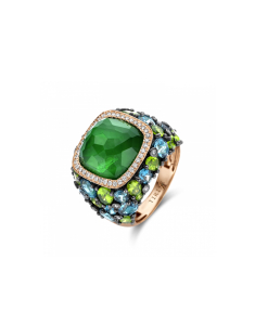 Inel Tirisi Jewelry Doha aur 18 kt cu diamante si smarald TR9763EM-P, 02, bb-shop.ro