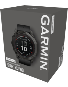 Ceas de mana Garmin fenix 7X Pro Sapphire Solar Carbon Grey DLC Titanium Black Band 010-02778-11, 004, bb-shop.ro
