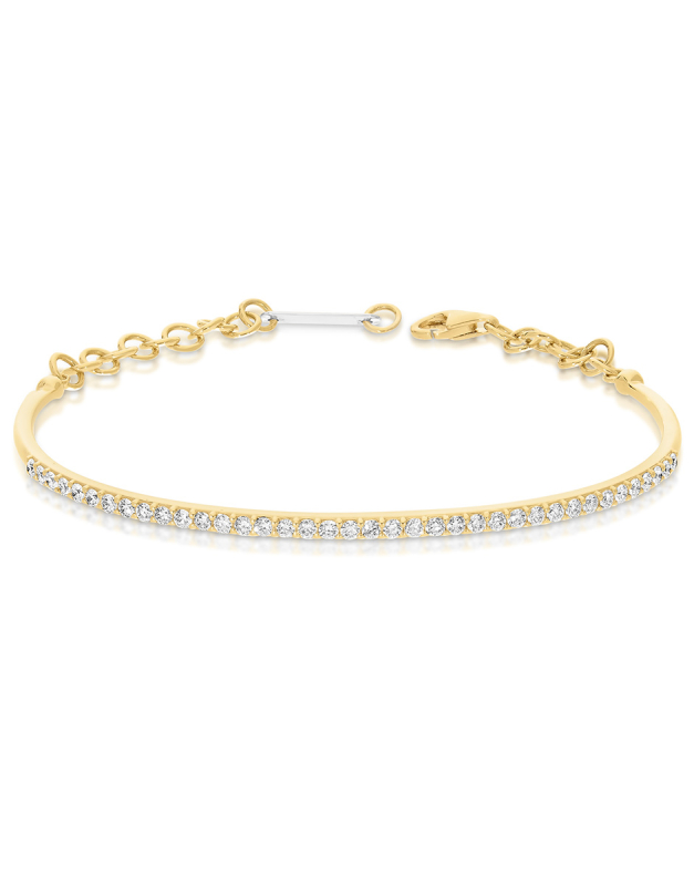 Bratara aur 18 kt cu diamante