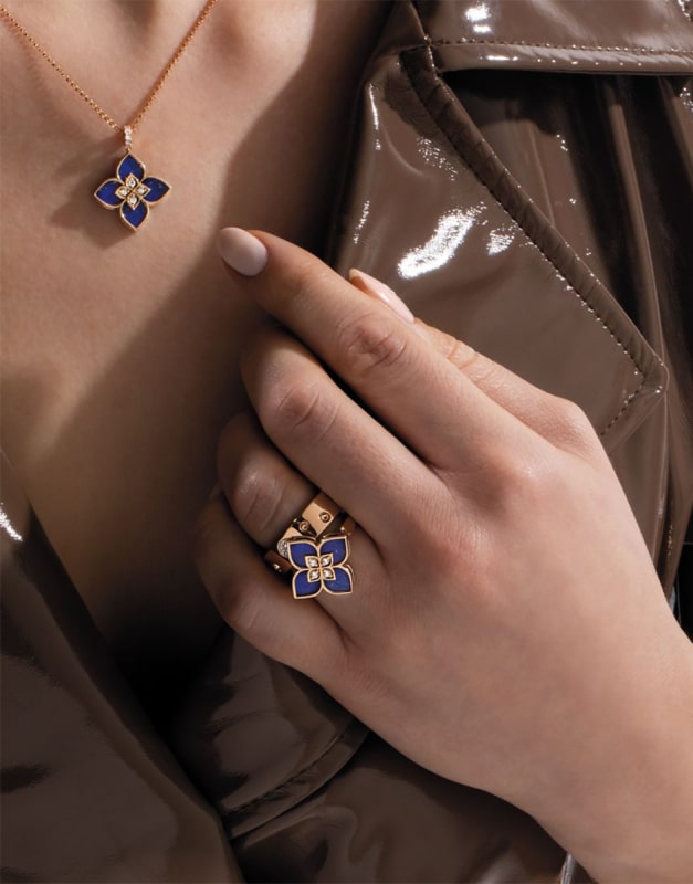Pietre pentru fecioara inel cu lapis lazuli