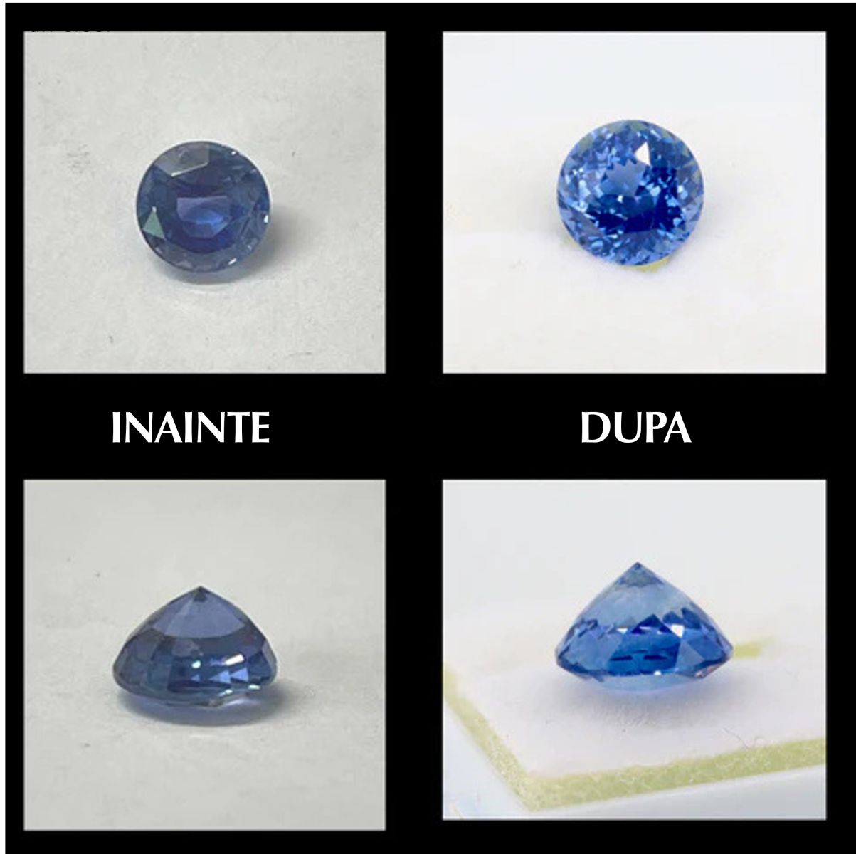 Safir inainte si dupa tratare