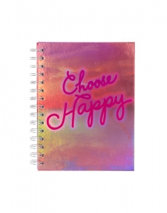 Agenda Claire's Choose Happy Neon Lights Spiral Notebook 18576, 002, bb-shop.ro