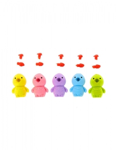 Radiera Claire's Rainbow Chick Erasers 5 Pack 97249, 001, bb-shop.ro