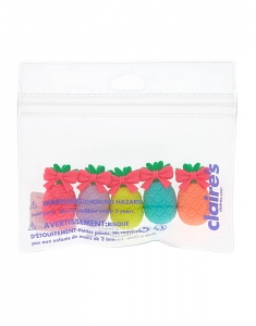 Radiera Claire's Rainbow Pineapple Erasers 5 Pack 45121, 001, bb-shop.ro