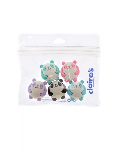 Radiera Claire's Pastel Panda Erasers - 5 Pack 79508, 002, bb-shop.ro