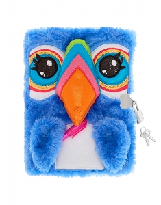 Agenda Claire's Tilly the Toucan Furry Lock Notebook 87577, 02, bb-shop.ro