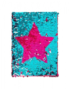 Agenda Claire's Reversible Pink & Mint Sequin Star Notebook 85373, 02, bb-shop.ro
