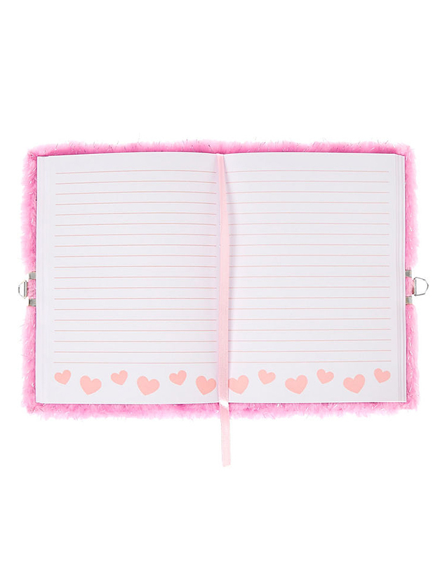 Agenda Claire's Glittery Furry Notebook 40134, 1, bb-shop.ro