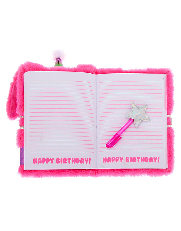 Agenda Claire's Sprinkles the Birthday Bunny Lock Soft Notebook 57481, 1, bb-shop.ro