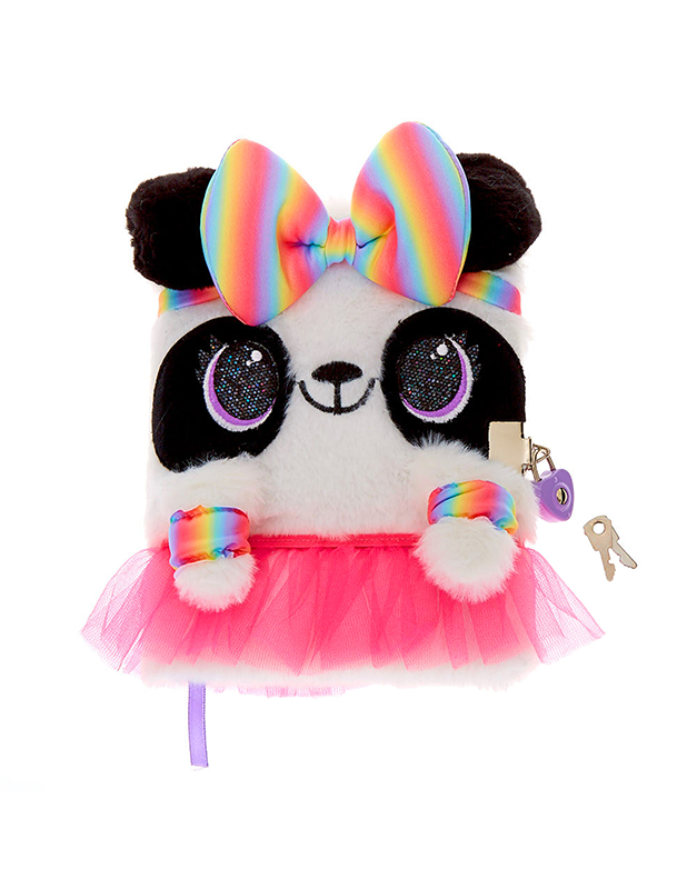 Agenda Claire`s Zoey the Panda Dress Up Soft Lock Diary 52545, 01, bb-shop.ro