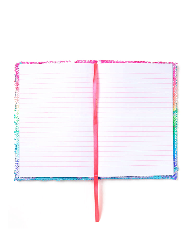 Agenda Claire`s Rainbow Panda Reversible Sequin Diary 69808, 2, bb-shop.ro