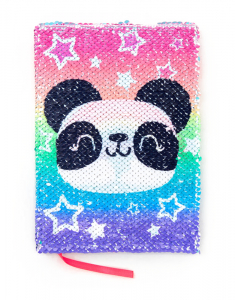 Agenda Claire`s Rainbow Panda Reversible Sequin Diary 69808, 02, bb-shop.ro