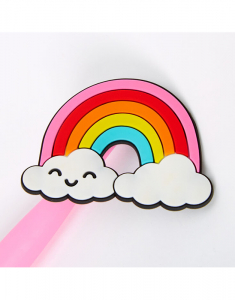 Pix Claire`s Silicone Rainbow Floppy Topper Pen 71461, 001, bb-shop.ro