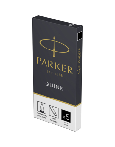 Rezerva stilou Parker set 5 cartuse lungi Quink S0116200, 001, bb-shop.ro