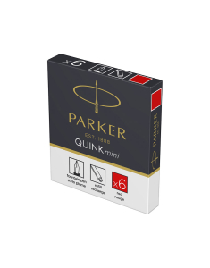 Rezerva stilou Parker set 6 cartuse mini Quink S0767230, 001, bb-shop.ro