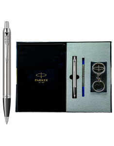 Instrumente de scris, Set Parker Pix IM SS CT cu agenda si breloc in caseta cadou PKGOC115-25, bb-shop.ro