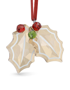 Decoratiune Craciun swarovski Swarovski Holiday Cheers Gingerbread Holly Leaves Ornament 5656277, 02, bb-shop.ro