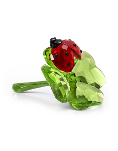 Figurina Animal swarovski Swarovski Idyllia Ladybug and Clover 5666852, 02, bb-shop.ro