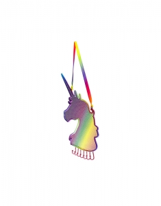 Obiect decorativ  Claire's Rainbow Unicorn Mesh Locker Holder 62497, 001, bb-shop.ro