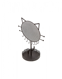 Obiect decorativ  Claire's Metal Black Cat Jewellery Holder 77424, 001, bb-shop.ro
