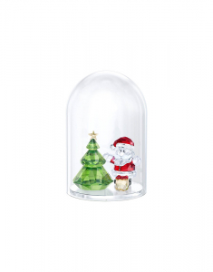 Swarovski Bell Jar Christmas Tree and Santa 5403170