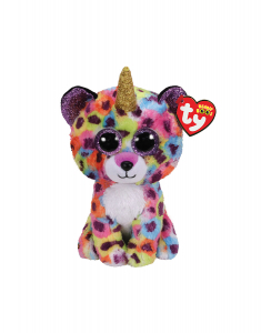 Figurina Animal  Claire`s Ty Beanie Boo Small Giselle the Unicorn Leopard 43796, 02, bb-shop.ro