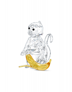 Figurina Animal swarovski Swarovski Rare Encounters Monkey with Banana 5524239, 02, bb-shop.ro