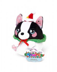 Figurina Animal  Claire`s Squeezamals™ Plumps Wreath Dog Soft Toy 54033, 02, bb-shop.ro