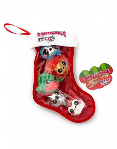 Decoratiune Craciun  Claire`s Squeezamals™ Micro Stocking Holiday Soft Toys 53889, 02, bb-shop.ro