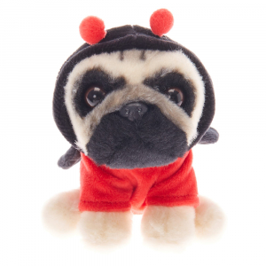 Figurina Animal  Claire`s Doug the Pug ™Small Ladybug 14148, 02, bb-shop.ro