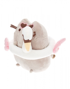 Figurina Animal  Claire`s Pusheen® Swan Floatie Medium Plush Toy 94263, 001, bb-shop.ro