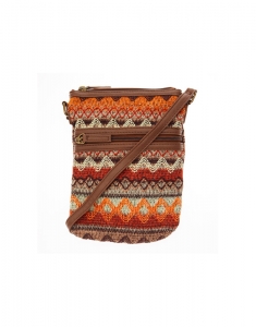 Geanta Claire's Tribal Embroidered Brown Cross Body 5914, 02, bb-shop.ro