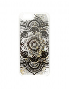 Accesoriu Tech Claire's Black Mandala with Glitter Phone Case 2370, 02, bb-shop.ro