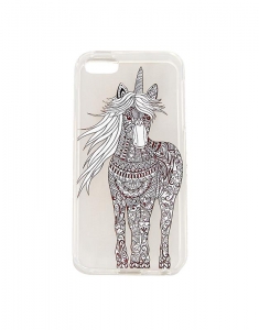 Accesoriu Tech Claire's Black & White Unicorn Phone Case 99890, 001, bb-shop.ro