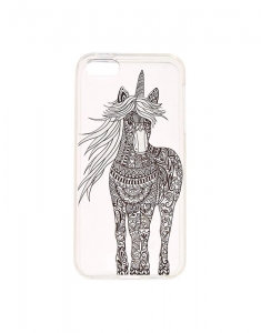 Accesoriu Tech Claire's Black & White Unicorn Phone Case 99890, 02, bb-shop.ro
