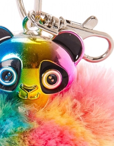 Breloc Claire's Rainbow Panda Key Ring 34129, 001, bb-shop.ro