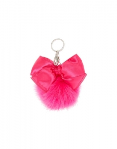 Breloc Claire's Hot Pink Pom Pom Key Ring 2474, 02, bb-shop.ro