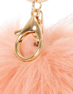 Breloc Claire's Pink Blush Pom Key Ring 96904, 001, bb-shop.ro