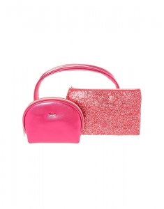 Geanta cosmetice Claire's Pink Glitter Makeup Bag Set 76603, 001, bb-shop.ro