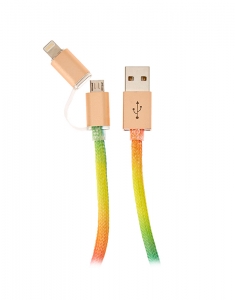Accesoriu Tech Claire's 2-in-1 Light Up Rainbow USB Cord 31568, 02, bb-shop.ro