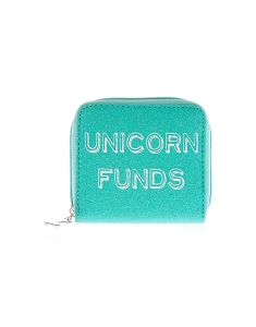 Portofel Claire's Mint Green Glittered Unicorn Funds Mini Wallet 49840, 02, bb-shop.ro