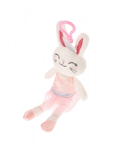 Breloc Claire's Kids Claire the Bunny Soft Keyring Clip 19393, 001, bb-shop.ro