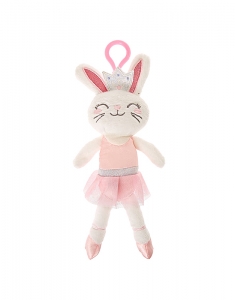 Breloc Claire's Kids Claire the Bunny Soft Keyring Clip 19393, 002, bb-shop.ro