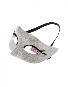 Accesoriu petrecere Claire's Eyelash Silver Glitter Mask 50623, 001, bb-shop.ro