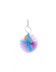 Breloc Claire's Peacock Silicone Pom Keyring 74896, 001, bb-shop.ro