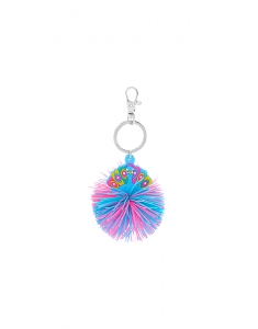 Breloc Claire's Peacock Silicone Pom Keyring 74896, 02, bb-shop.ro