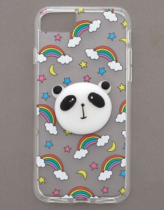 Accesoriu Tech Claire's Panda Rainbow Squishy Phone Case 58272, 002, bb-shop.ro