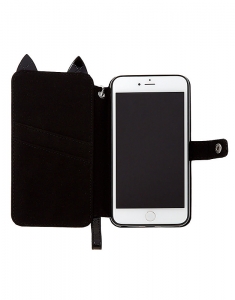 Accesoriu Tech Claire's Black Cat Folio Phone Case - Black 70957, 003, bb-shop.ro