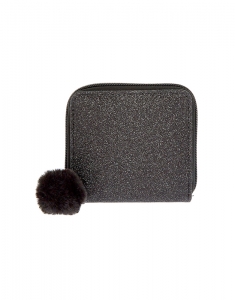 Portofel Claire's Glitter Cat Small Zip Wallet - Black 92576, 02, bb-shop.ro