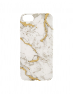 Accesoriu Tech Claire's White & Gold Marble Phone Case 33626, 02, bb-shop.ro